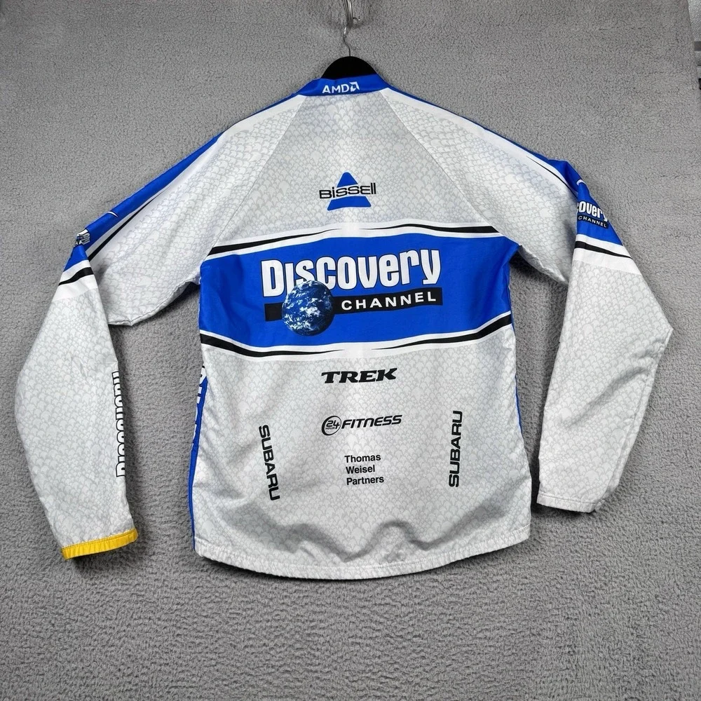 Nike Discovery Cycling Jacket Mens Size Large Long Sleeve Full Zip Trek Italy